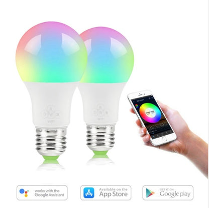 Light Bulb with RGB color features and smartphone app control for energy-efficient home lighting.