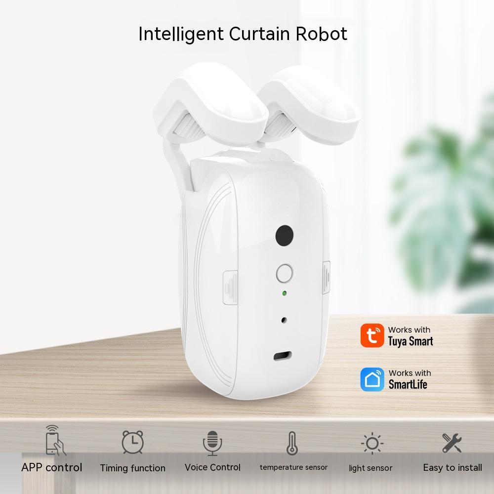 Smart Curtain Robot installation and setup for intelligent curtain automation.