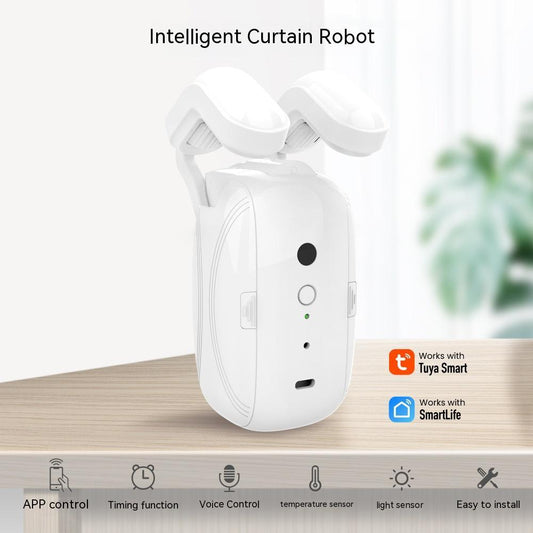 Smart Curtain Robot installation and setup for intelligent curtain automation.
