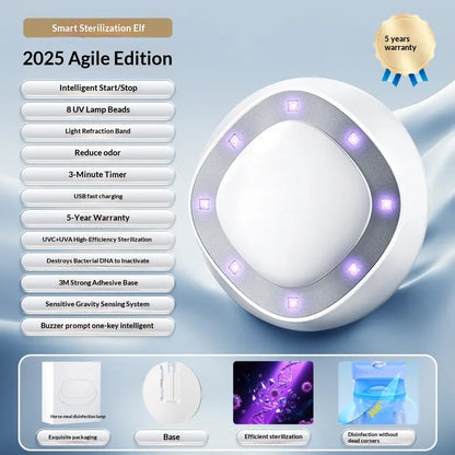 Smart Toilet Sterilization And Disinfection Gadget features UV lamp beads for effective sterilization in modern bathrooms.